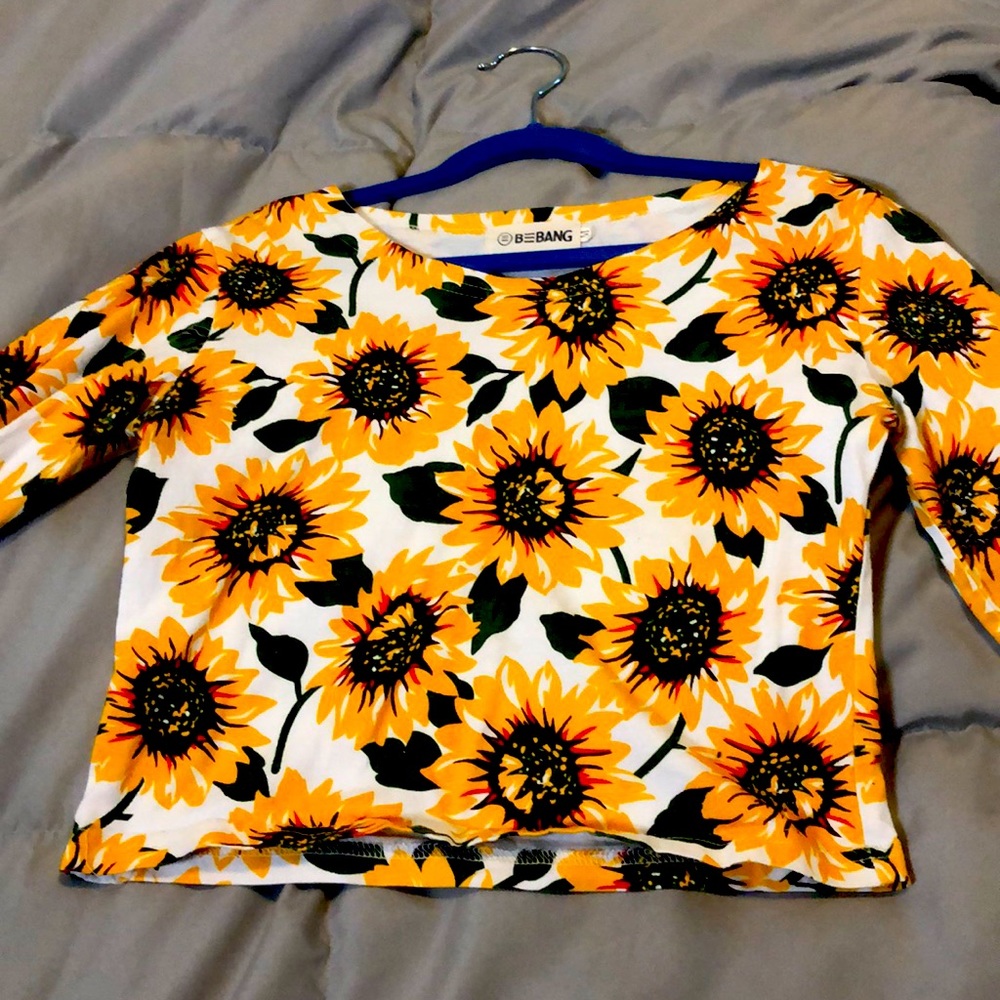 Sunflower crop top